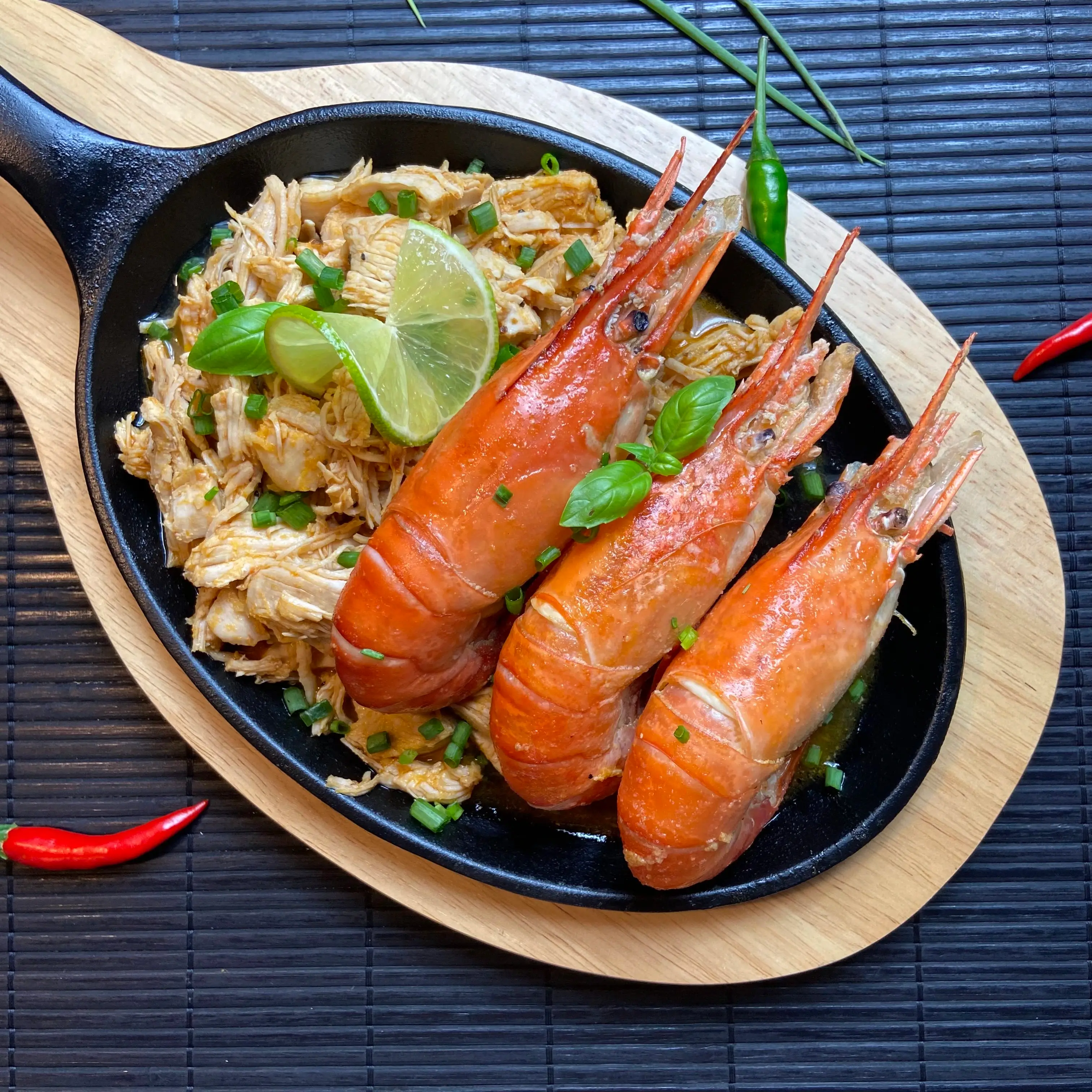 Gambas sauce créole