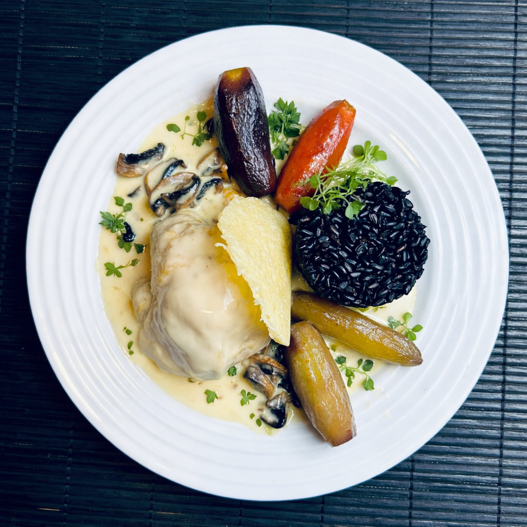 Poulet sauce à la crème